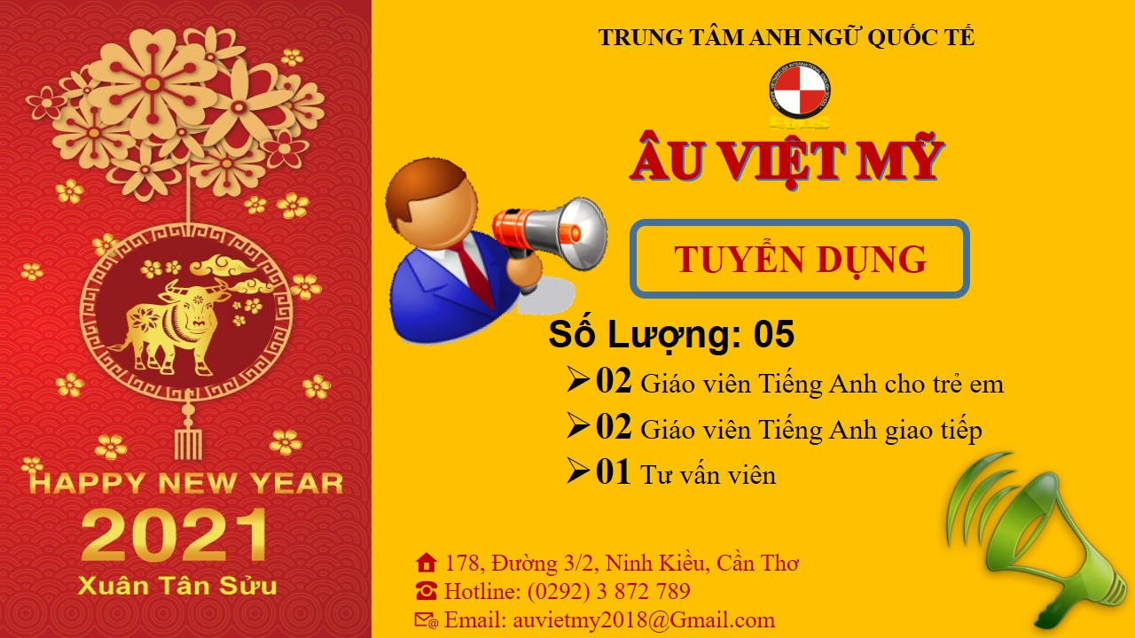 Tuyển Giáo Viên Dạy Tiếng Anh